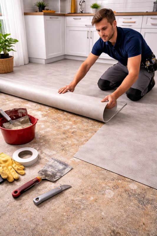 Linoleum Floor Installation in Lake Oswego, OR