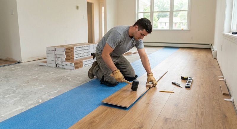 Luxury Vinyl Tile Installation in Woodland, WA