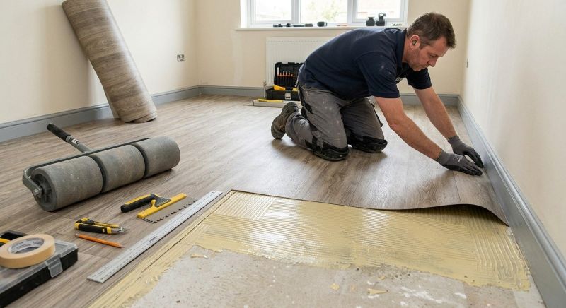 Sheet Linoleum Installation in Sandy, OR